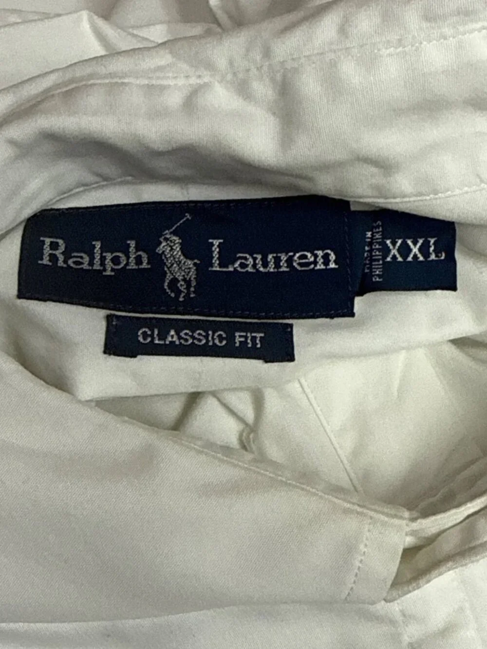 Ralph Lauren Men's XXL White Oxford Button Down Shirt Classic Fit Pony Office